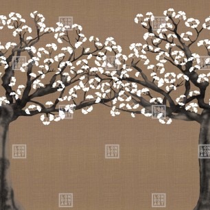 Fototapet Kimono Tale Books / Kosode (caramel), personalizat, Londonart