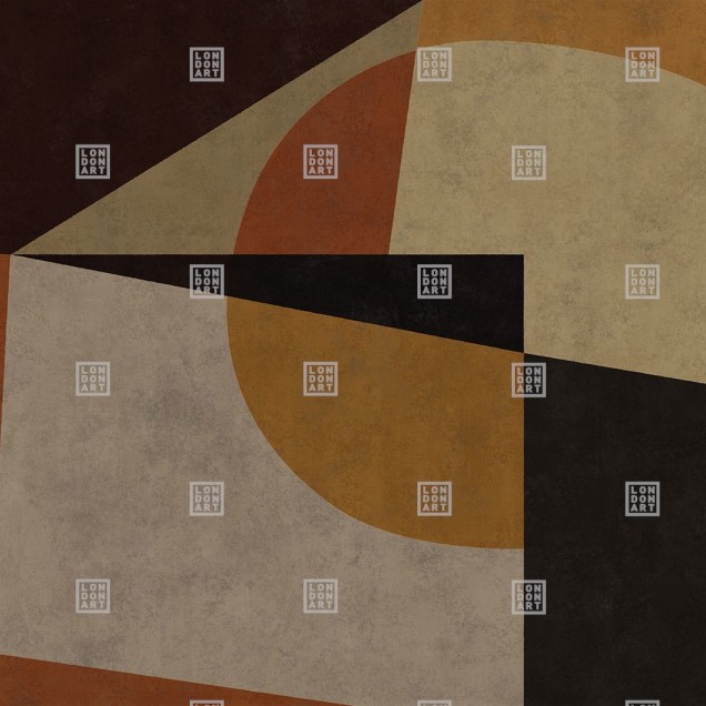 Tapet modern cu design geometric in culori neutre, cu accente de auriu.