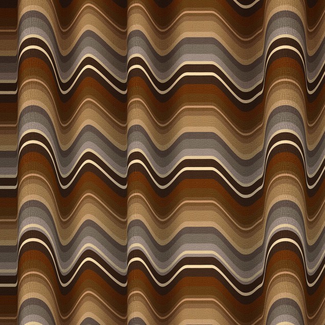 Tapet abstract ondulat cu tonuri de maro și gri, ideal pentru decorarea unui dormitor sau living.