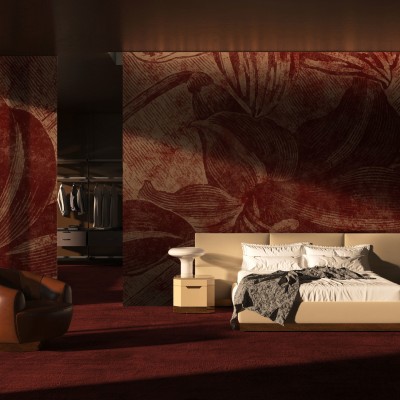 Tapet Luxury maro A, cu design modern, minimalist, cu linii simple, ce pune în evidență o textură bogată și vibrantă.