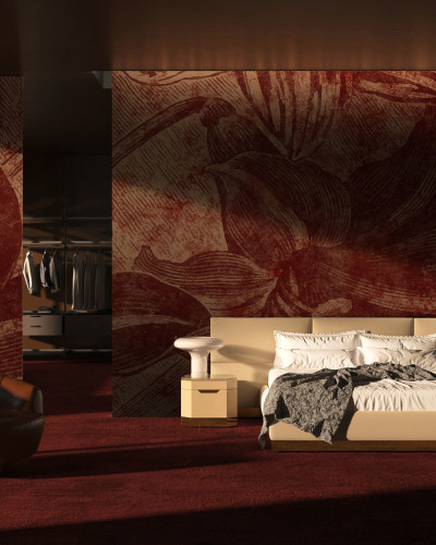 Tapet Luxury maro A, cu design modern, minimalist, cu linii simple, ce pune în evidență o textură bogată și vibrantă.