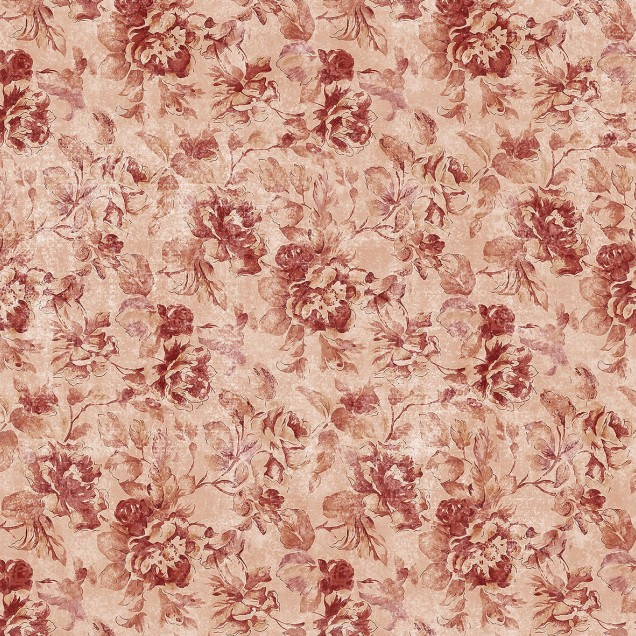 Tapet floral Giopagani / See Saw (bej) cu model delicat inspirat de stilul vintage. Nuanțe de bej și roșu, perfect pentru dormitor sau living.