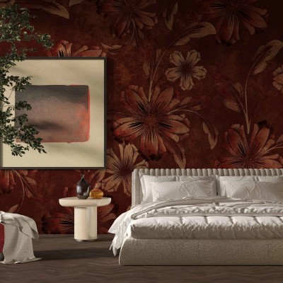 Tapet floral cu un design elegant și sofisticat, perfect pentru a adăuga un strop de rafinament camerei tale.