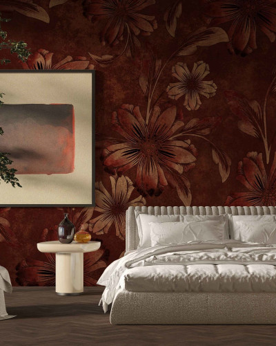 Tapet floral cu un design elegant și sofisticat, perfect pentru a adăuga un strop de rafinament camerei tale.