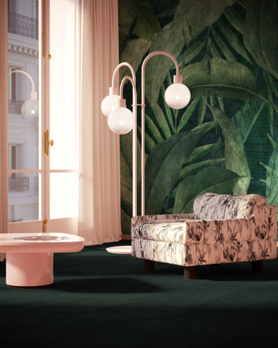 Tapet cu design tropical opulent - Giopagani / Remember (verde)