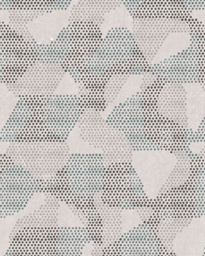 Tapet geometric abstract Giopagani / White Rabbit (alb)