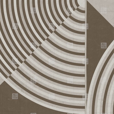 Wallpaper geometric modern in nuante de gri cu linii curbe si drepte