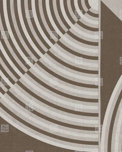 Wallpaper geometric modern in nuante de gri cu linii curbe si drepte
