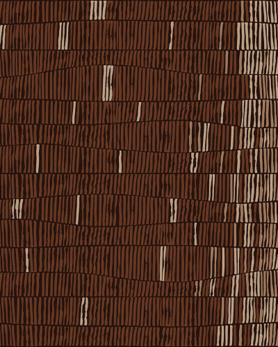 Tapet cu design abstract in tonuri de maro inchis cu accente de bej