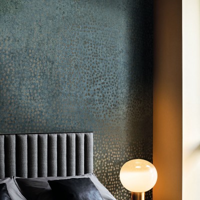 Tapet Giopagani / For Your Pleasure (petrol) - design modern cu textura unică și nuanță vibrantă de petrol. Tapetul se potrivește perfect pentru dormitoare, livinguri sau spații comerciale.