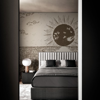 Tapet modern cu design abstract, Do the Strand (bej)