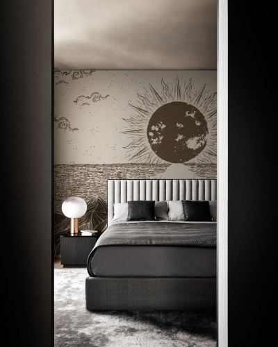 Tapet modern cu design abstract, Do the Strand (bej)