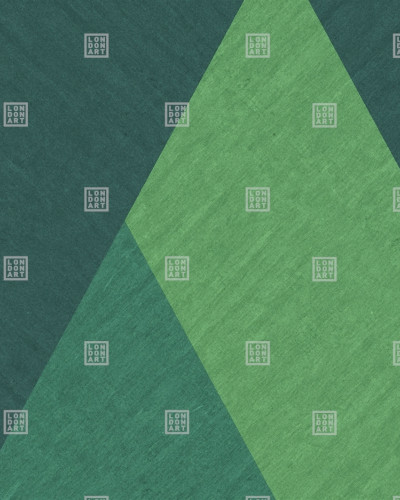 Tapet geometric modern cu triunghiuri în nuanțe de verde