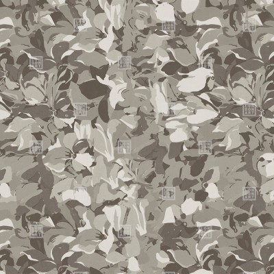 Tapet floral gri cu detalii fine, perfect pentru un dormitor modern