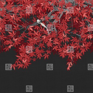Fototapet Kimono Tale Books / Tsukesage (negru), Londonart
