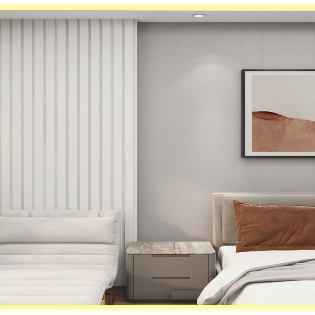 Panou decorativ 3D riflat, model WP2