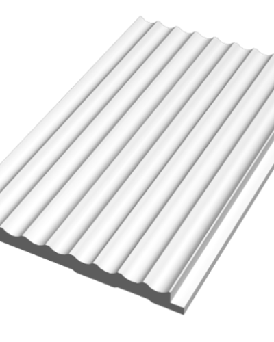 Panou decorativ 3D din polimer rigid, model Riflaj Dune - 13x1.2x250 cm, Manavi