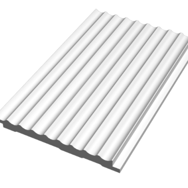 Panou decorativ 3D din polimer rigid, model Riflaj WP6 - 13x1.2x270 cm, Manavi