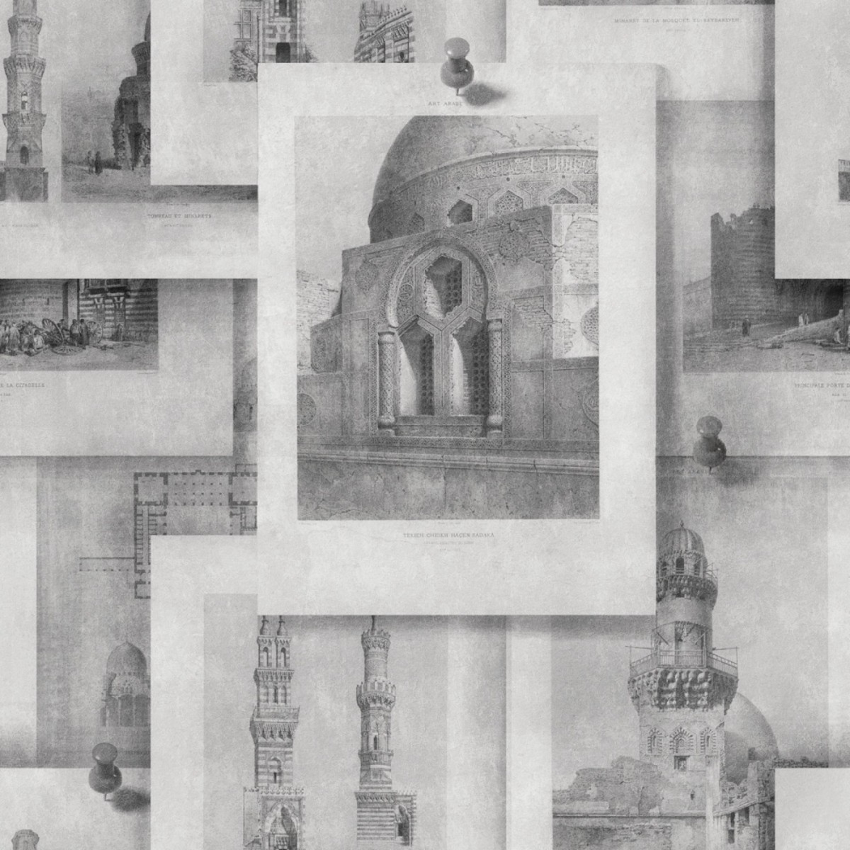 Tapet designer Arabian Monuments, Neutral, MINDTHEGAP, 4.68mp / cutie, Tapet living 