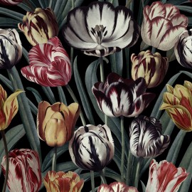 Tapet designer Tulipa Dark, MINDTHEGAP, 4.68mp / cutie