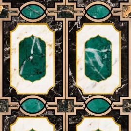Tapet designer Waldorf Emerald, MINDTHEGAP, 4.68mp / cutie
