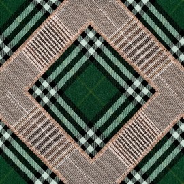 Tapet designer Checkered Patchwork British Green, MINDTHEGAP, 4.68mp / cutie