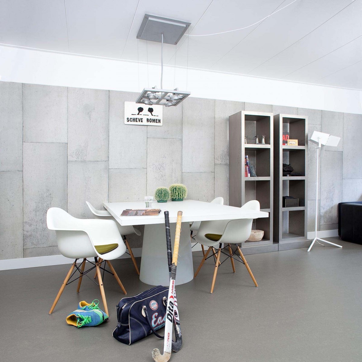 Tapet designer Concrete, Large Tiles by Piet Boon, NLXL, 4.4mp / rola, Tapet Exclusivist 