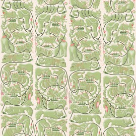 Tapet designer Geometrics Cluttered Cats and Cords by Erik van der Veen, NLXL, 4.9mp / rola