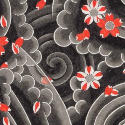 Tapet designer, rotund, Sakura Fubuki, Small by Kensho II, NLXL, 142cm Diametru, Fototapet circular 