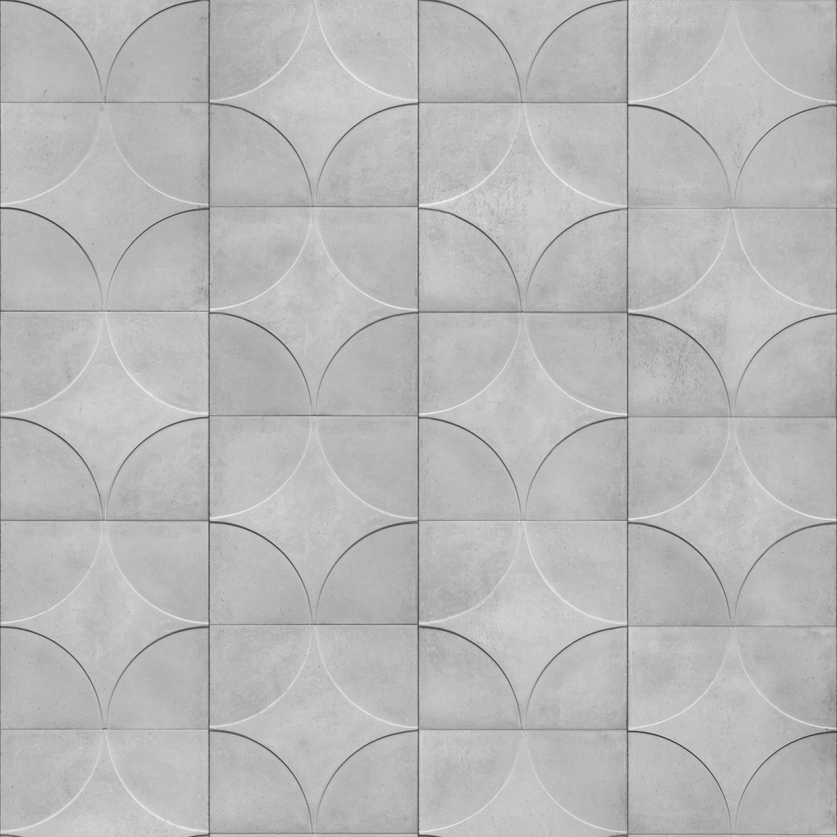 Tapet designer Moulded Concrete, Circle by Nada Debs, NLXL, 4.4mp/rolă, Tapet living 