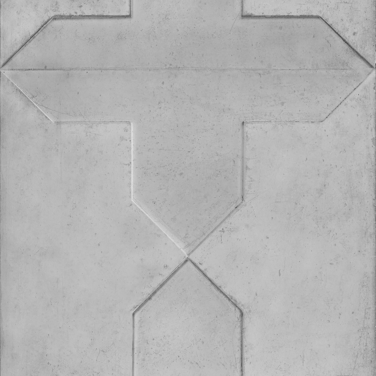Tapet designer Moulded Concrete, Cross by Nada Debs, NLXL, 4.4mp/rolă, Tapet living 