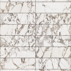 Tapet designer Materials Marble, Tiles 24.4x7.7cm, White by Piet Hein Eek, NLXL, 4.9mp / rola