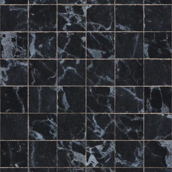designer Materials Marble, Tiles 8.1x7.7cm, Black by Piet Hein Eek, NLXL, 4.9mp / rola