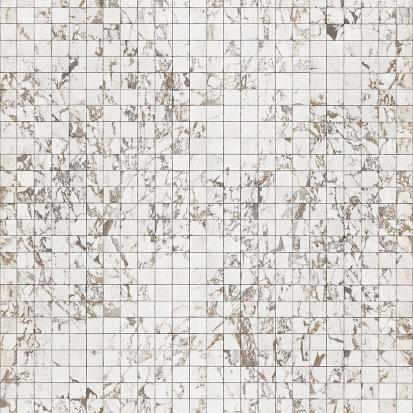 designer Materials Marble, Tiles 8.1x7.7cm, White by Piet Hein Eek, NLXL, 4.9mp / rola