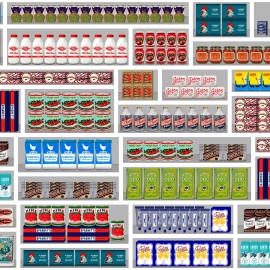 Tapet designer Supermarket by Paola Navone, NLXL, 4.9mp / rola