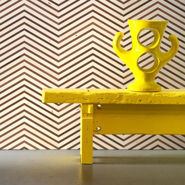 designer Timber Strips White on Teak Chevron by Piet Hein Eek, NLXL, 4.9mp / rola
