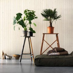 Tapet designer Timber Strips White by Piet Hein Eek, NLXL, 4.9mp / rola