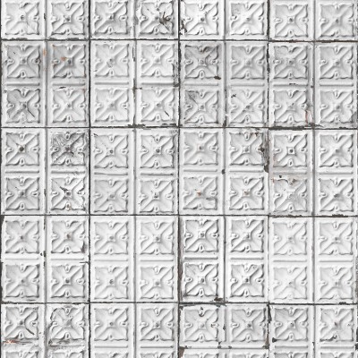 Tapet designer Brooklyn Tins, Small Grey by MERCI, NLXL, 4.9mp / rola, Tapet Exclusivist 