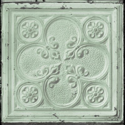 Tapet designer Brooklyn Tins, Green by MERCI, NLXL, 4.9mp / rola, Tapet Exclusivist 