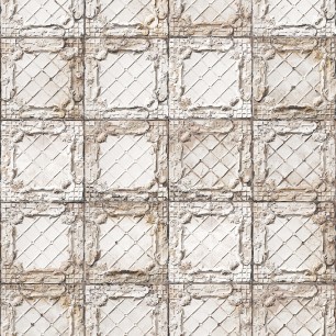 Tapet designer Brooklyn Tins, White 2 by MERCI, NLXL, 4.9mp / rola