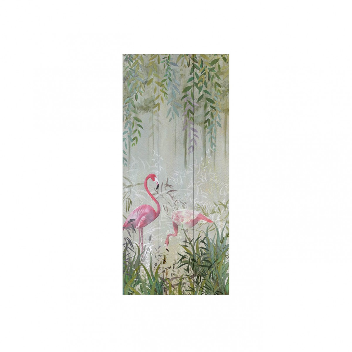 Tapet designer Flamingo’s Garden by UON, NLXL, 1.6 mp / segment, Tapet dormitor 
