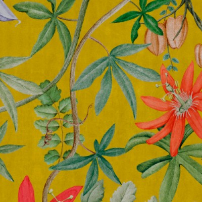 Tapet designer Passiflora, Yellow by UON, NLXL, 4.8mp/rola, Tapet living 