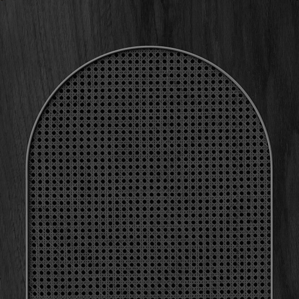 designer VOS Tube Cane Webbing, Black by Roderick Vos, NLXL, 5.2mp/rola