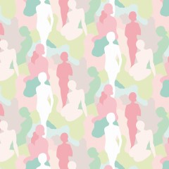 Tapet Silhouette, Taffy Cream, Ohpopsi