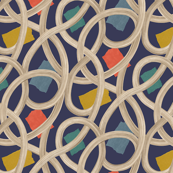 Twisted Geo, Denim, Ohpopsi