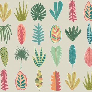 Tapet Leaf Boogie, Tropical Mix, Ohpopsi
