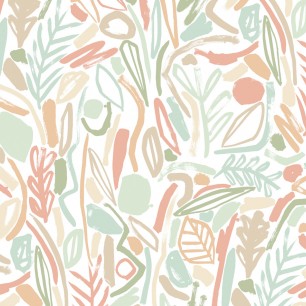 Tapet Verdure, Sage & Apricot, Ohpopsi
