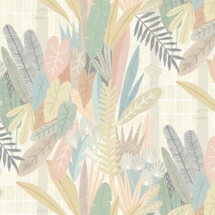 Tapet Glasshouse, Blush & Apricot, Ohpopsi