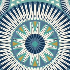 Tapet Large Ellipse, Denim & Flax, Ohpopsi