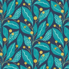 Tapet Berry Dot, Ink & Azure, Ohpopsi